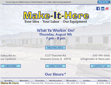 Tablet Screenshot of make-it-here.com